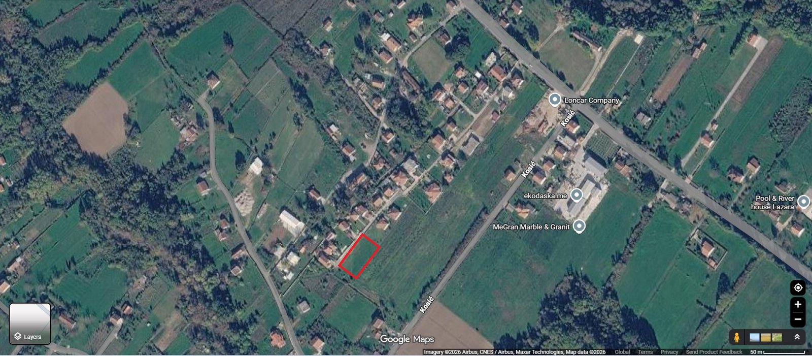 plac Prodaja – plac u Kosiću kod Danilovgrada